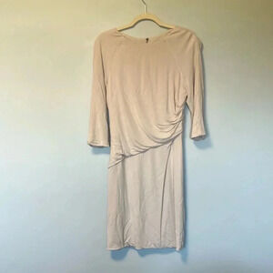 Karen Millen beige long  sleeve dress